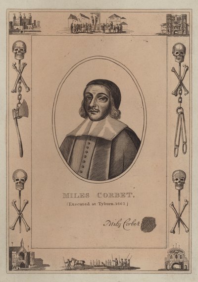 Miles Corbet, executed at Tyburn, 1662 by English School